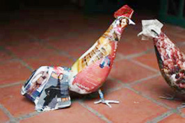 Installation “Chicken chip, chic, chicky” short exhibition by Dinh Cong Dat