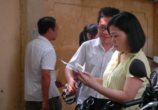Không khí ngày thi vào lớp 10 tại Hà Nội