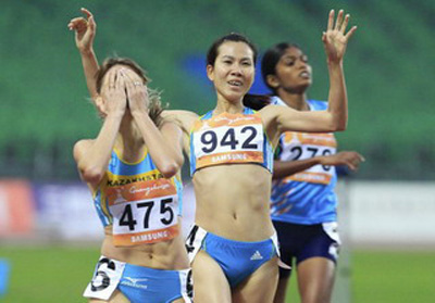Truong Thanh Hang won silver medal in women’s 1,500m