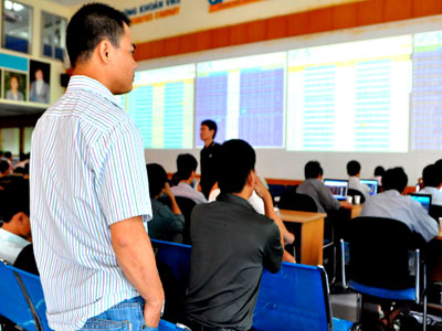 Phiên cuối tuần, Vn Index tăng nhẹ