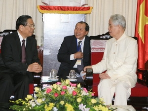 老挝人民革命党中央总书记、国家主席朱马利•赛雅颂在河内的访问行程