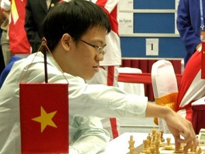 越南棋手黎光廉参加2011年世界国际象棋锦标赛
