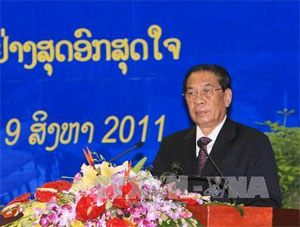 Bài phát biểu của Tổng Bí thư, Chủ tịch nước CHDCND Lào Chum-ma-ly Xay-nha-xỏn tại Học viện Chính trị - Hành chính Quốc gia Hồ Chí Minh