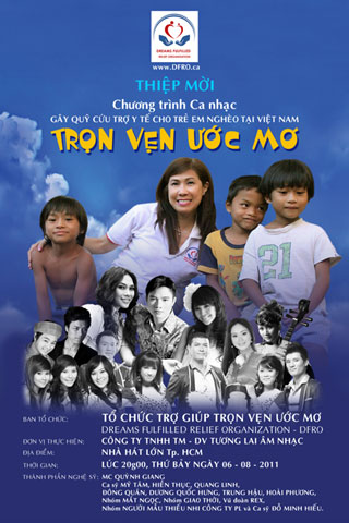 Chương trình ca nhạc gây quỹ cứu trợ y tế cho trẻ em nghèo Việt Nam