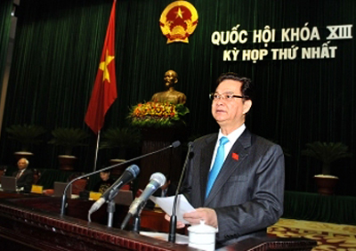 Phát biểu nhậm chức của Thủ tướng Chính phủ Nguyễn Tấn Dũng