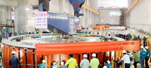 Tổ máy số 3 Nhà máy Thủy điện Sơn La hòa thành công hệ thống điện quốc gia