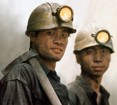 Beauty of black coal mine