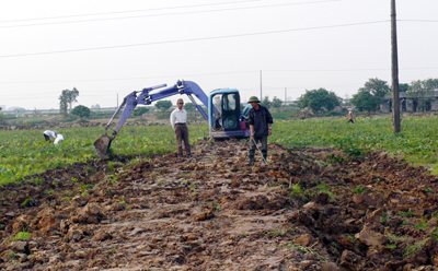 Xã Quang Hưng Xây dựng nông thôn mới bắt đầu từ chỉnh trang đồng ruộng