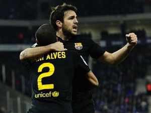 西甲：巴萨被同城兄弟１：１逼平