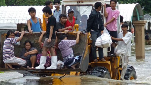 Miền Nam Thái Lan đối mặt với thiên tai ngay đầu năm mới