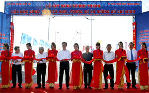 Key projects inaugurated in southern Ca Mau