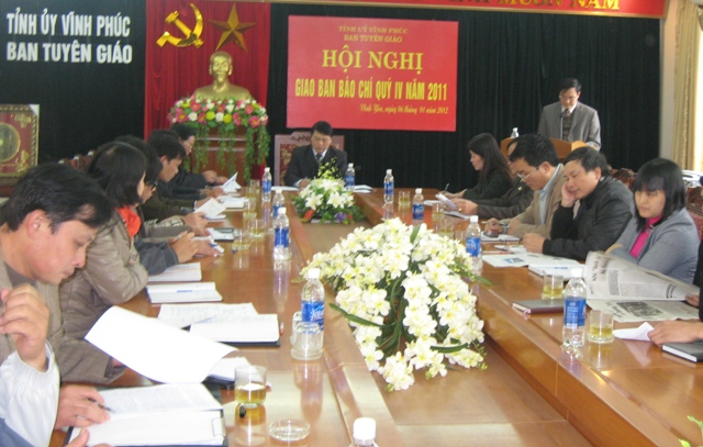 Tuyên giáo Vĩnh Phúc chủ động tham mưu trong công tác báo chí 2011