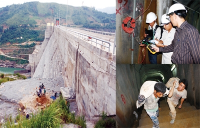Về kết quả xử lý thấm, kiểm tra đánh giá an toàn, ổn định đập và kết quả khảo sát động đất khu vực thủy điện Sông Tranh 2