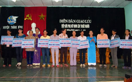 Phụ nữ huyện Thăng Bình Quảng Nam “Làm theo” gương Bác