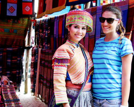 A beauty amidst the colours of Bac Ha market