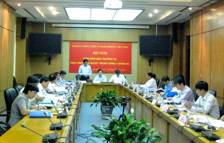 Ban Thường vụ Đảng ủy Tổng công ty Hàng không Việt Nam kiểm điểm tự phê bình và phê bình
