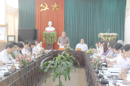 Đồng chí Lê Hồng Anh thăm và làm việc tại tỉnh Tuyên Quang