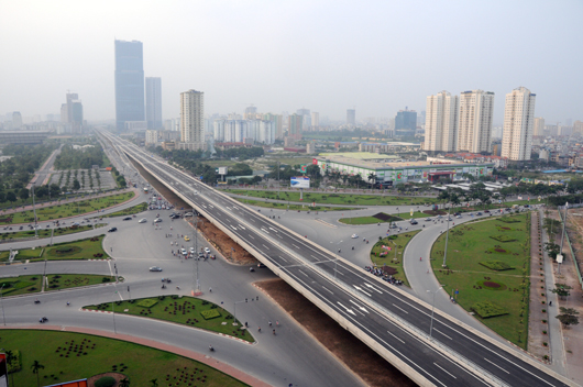 Đường trên cao Hà Nội trước ngày thông xe