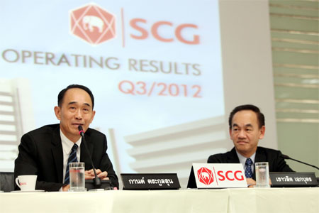 SCG Revenue from sales of USD3 398 billion for 3rd quarter of 2012