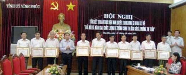Tỉnh ủy Vĩnh Phúc tổng kết 10 năm thực hiện Nghị quyết Trung ương 5 khoá IX