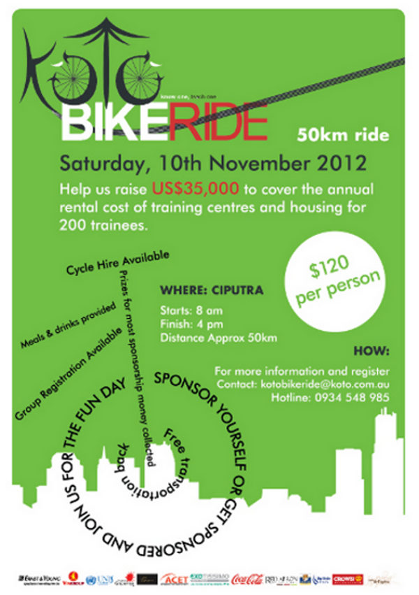 KOTO Bike Ride 2012 to raise funds for street children