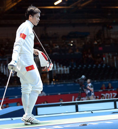 2012年东南亚击剑锦标赛：阮进日夺得了金牌