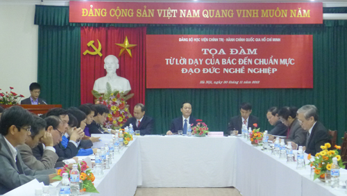 Tọa đàm “Từ lời dạy của Bác đến chuẩn mực đạo đức nghề nghiệp”
