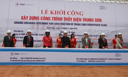 Construction begins on Trung Son hydro power plant