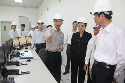 Đồng chí Hà Thị Khiết thăm và làm việc tại huyện Bắc Trà My Quảng Nam
