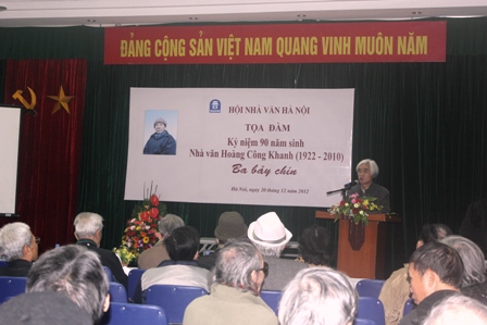 Kỷ niệm 90 năm sinh nhà văn Hoàng Công Khanh
