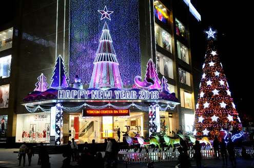 Hanoï dans l ambiance de Noël