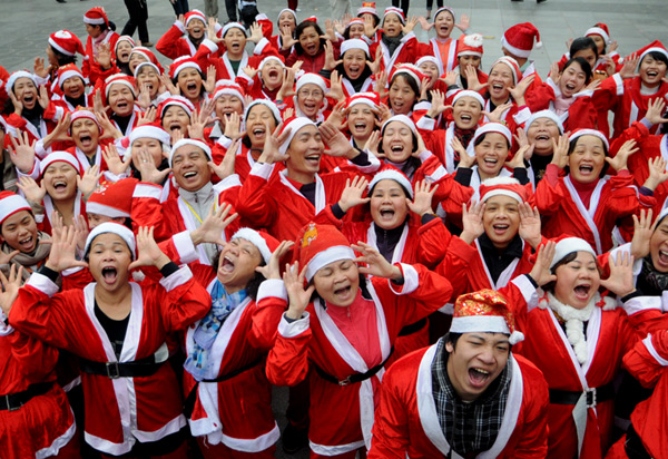 Santa Claus Laughs in the Capital