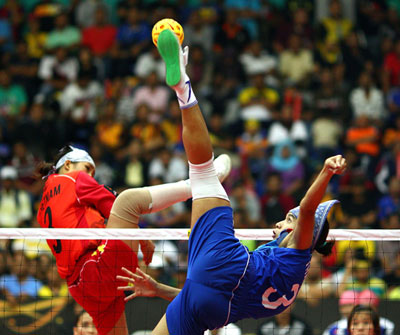 越南女子藤球队以725分位居世界第二