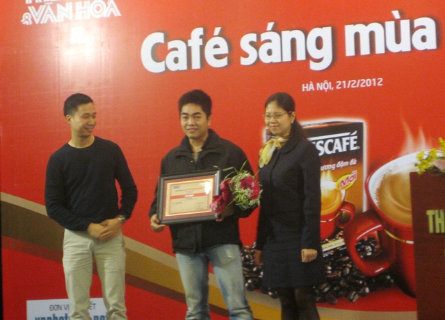 Trao giải cuộc thi Cà phê sáng mùa đông