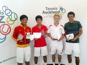 Hoang Thien wins men’s doubles event at U18 international tennis tourney