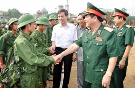 Vĩnh Phúc Đảm bảo chỉ tiêu 2 200 thanh niên nhập ngũ năm 2012