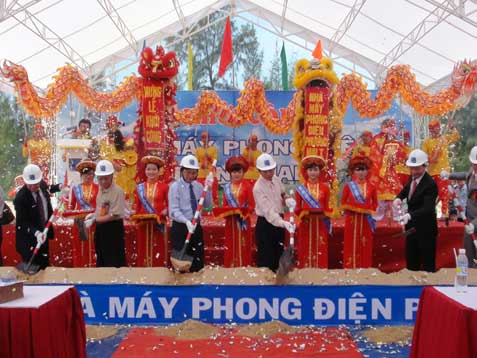 Bình Định Khởi công nhà máy phong điện 30MW