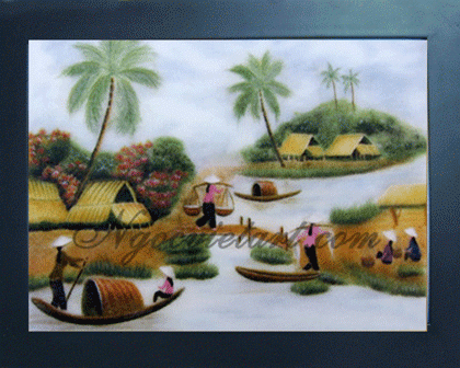 Une exposition de peintures sur le Vietnam en Italie