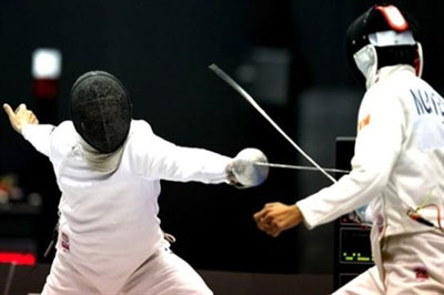 击剑运动员阮进日获得2012年伦敦奥运会“入场券”