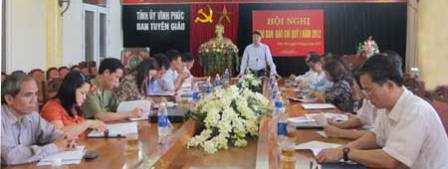 Báo chí Vĩnh Phúc kịp thời thông tin việc quán triệt, triển khai Nghị quyết 4 khóa XI