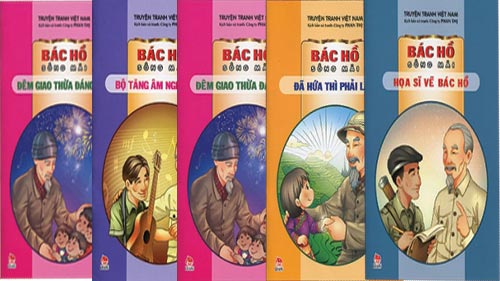 Phát hành 5 tập mới trong bộ truyện tranh Bác Hồ sống mãi