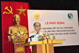 Phát động “Cuộc vận động viết về Cựu chiến binh học tập và làm theo tấm gương đạo đức Hồ Chí Minh với công tác bảo vệ môi trường