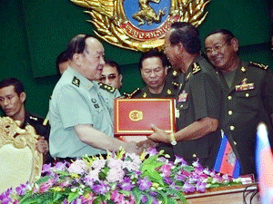 Cambodia, China sign military cooperation pact