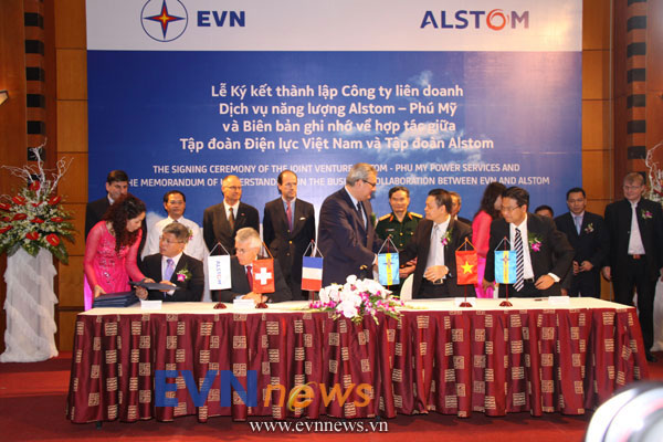 Thành lập Công ty Liên doanh dịch vụ Năng lượng Alstom- Phú Mỹ