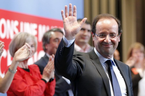 Francois Hollande takes office in France