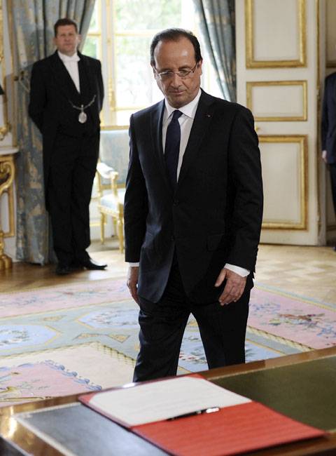 Francois Hollande takes office in France‎