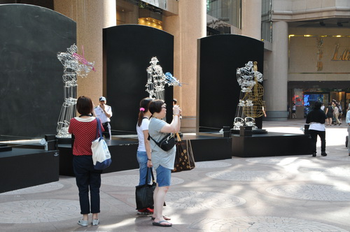 Exhibition of Stainless Steel Sculptures in Hong Kong