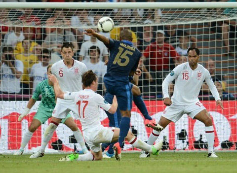欧锦赛D组：英格兰vs法国 1比1 可以接受的结果
