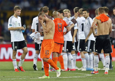 欧锦赛 荷兰1-2德国出线渺茫