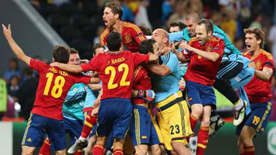 欧锦赛：点球大战西班牙击败葡萄牙进入决赛